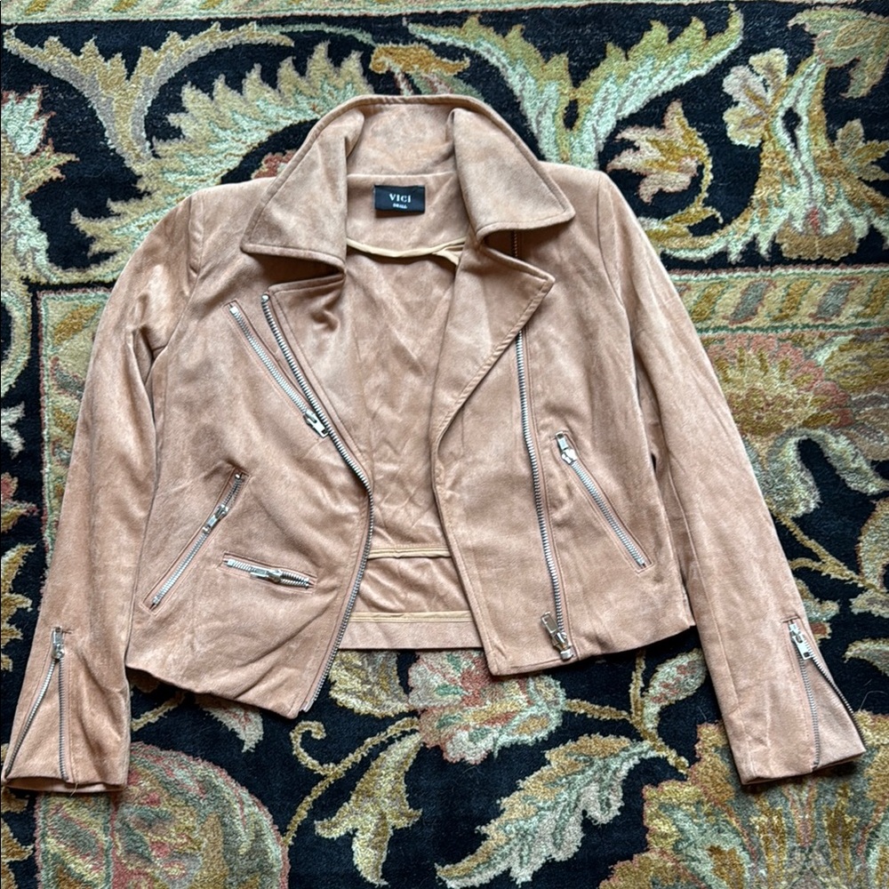 Vici Tan Suede Jacket